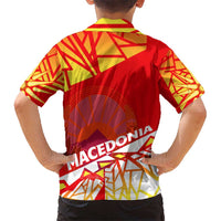 Forever Macedonia Kid Hawaiian Shirt Macedonian Flag 1992 - Wonder Print Shop