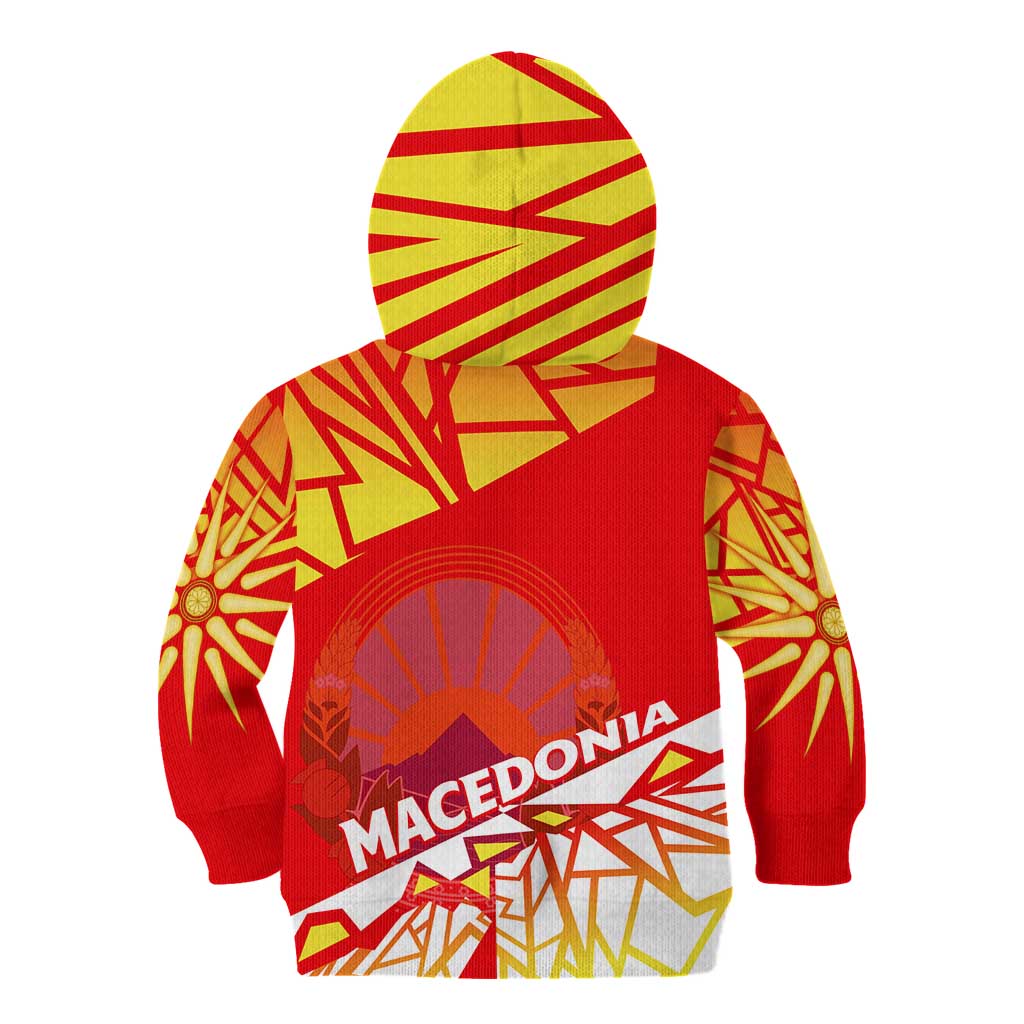 Forever Macedonia Kid Hoodie Macedonian Flag 1992 - Wonder Print Shop