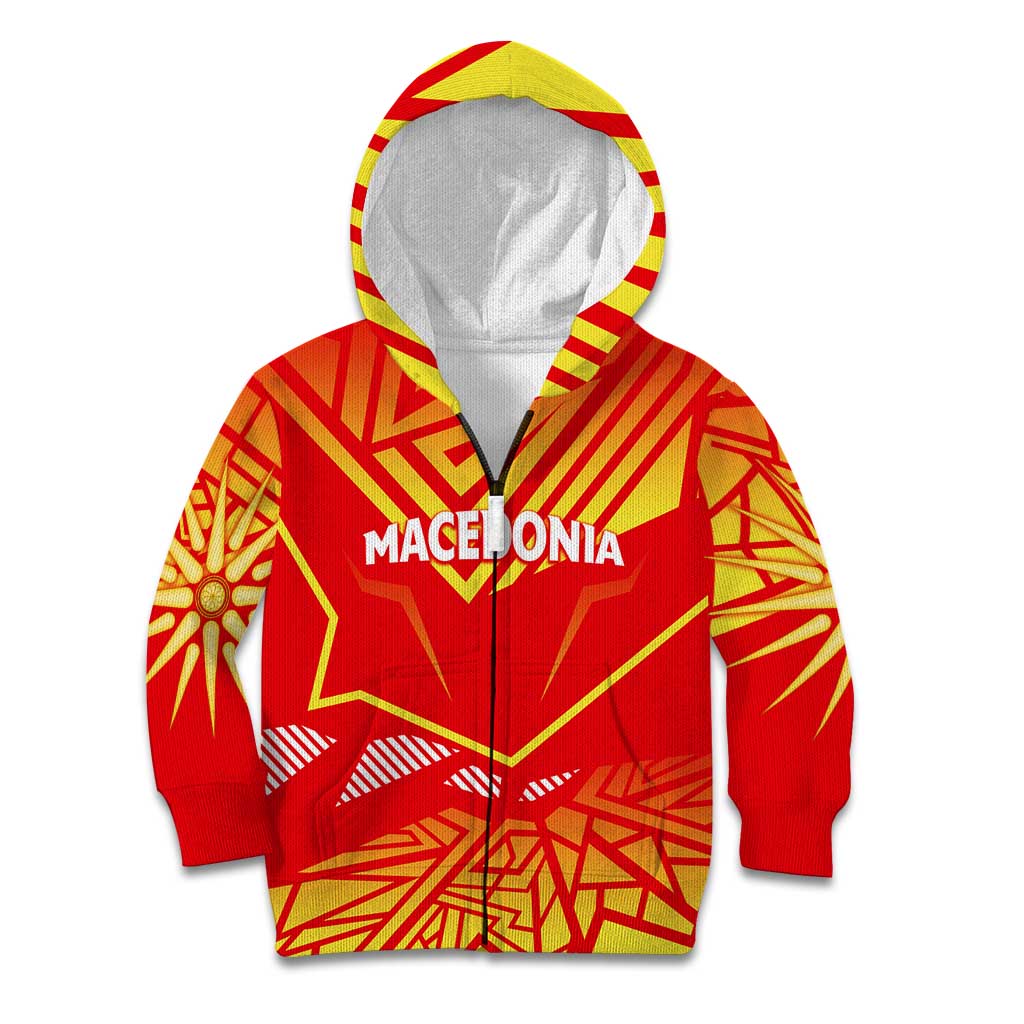 Forever Macedonia Kid Hoodie Macedonian Flag 1992 - Wonder Print Shop