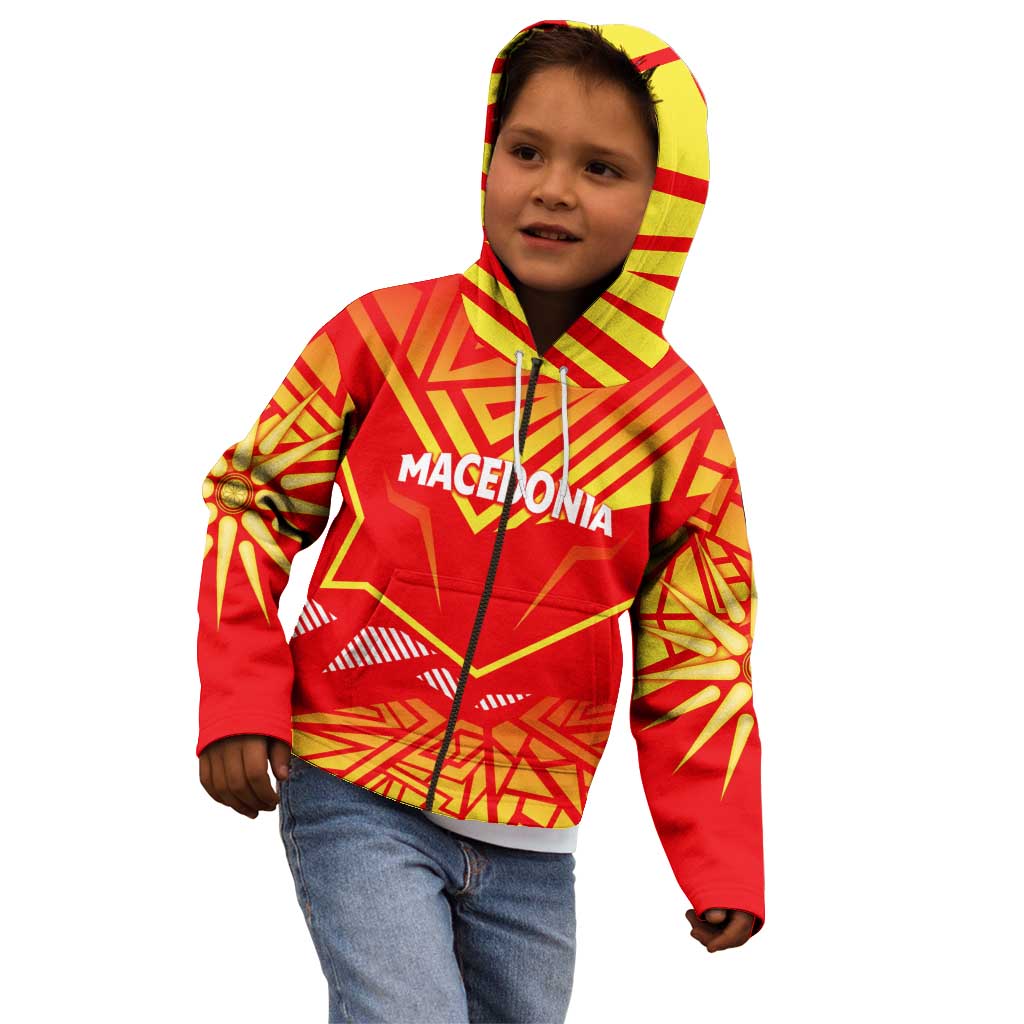 Forever Macedonia Kid Hoodie Macedonian Flag 1992 - Wonder Print Shop