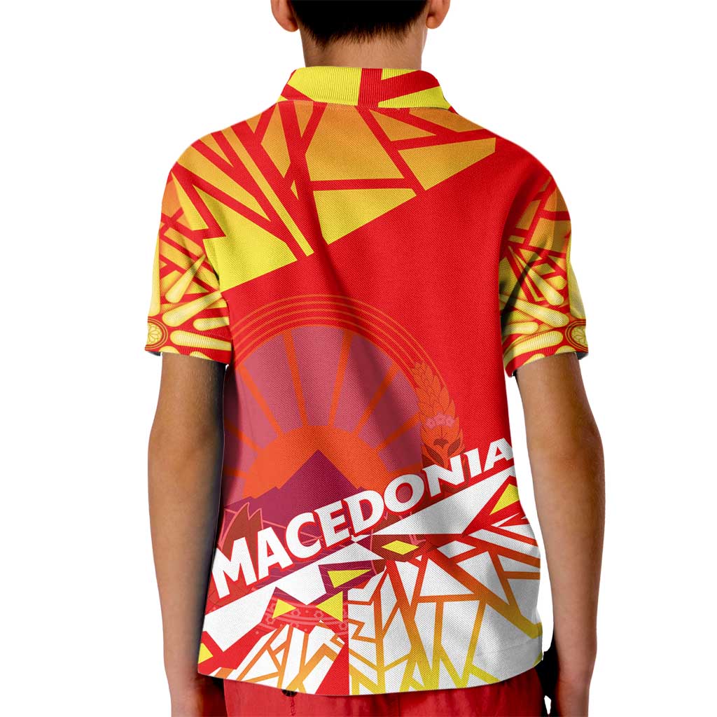 Forever Macedonia Kid Polo Shirt Macedonian Flag 1992 - Wonder Print Shop