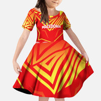 Forever Macedonia Kid Short Sleeve Dress Macedonian Flag 1992 - Wonder Print Shop