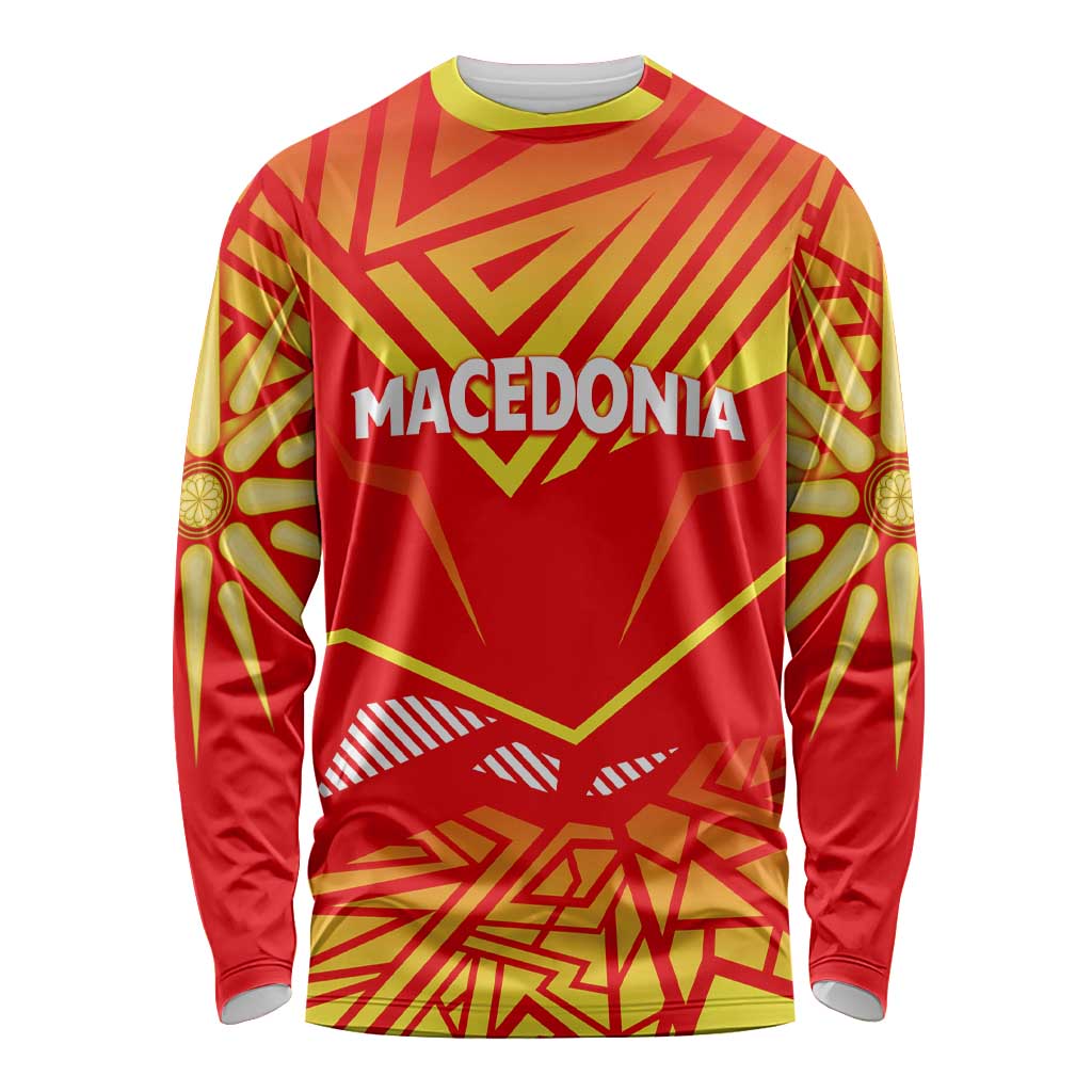 Forever Macedonia Long Sleeve Shirt Macedonian Flag 1992 - Wonder Print Shop