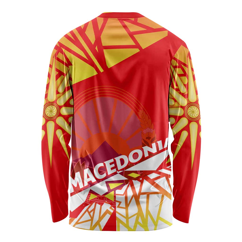 Forever Macedonia Long Sleeve Shirt Macedonian Flag 1992 - Wonder Print Shop