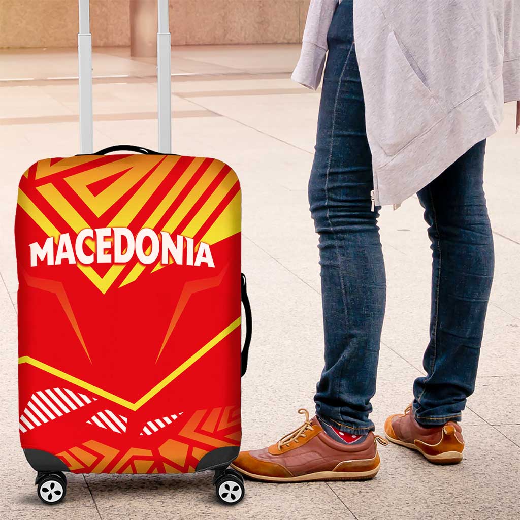 Forever Macedonia Luggage Cover Macedonian Flag 1992 - Wonder Print Shop
