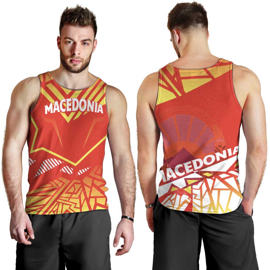 Forever Macedonia Men Tank Top Macedonian Flag 1992 - Wonder Print Shop
