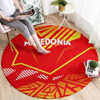 Forever Macedonia Round Carpet Macedonian Flag 1992