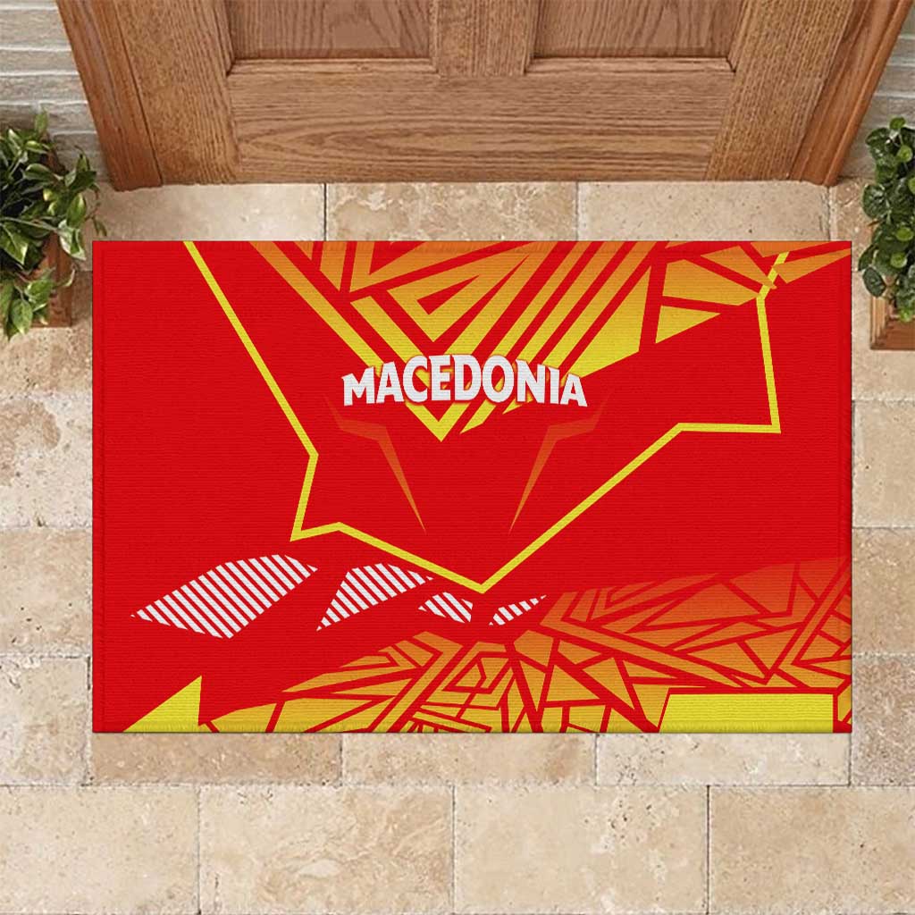 Forever Macedonia Rubber Doormat Macedonian Flag 1992 - Wonder Print Shop