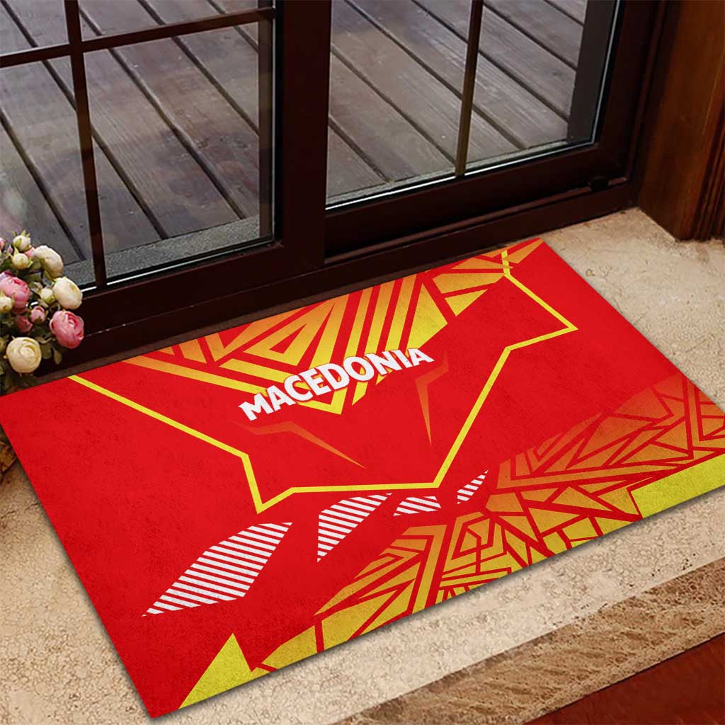Forever Macedonia Rubber Doormat Macedonian Flag 1992 - Wonder Print Shop