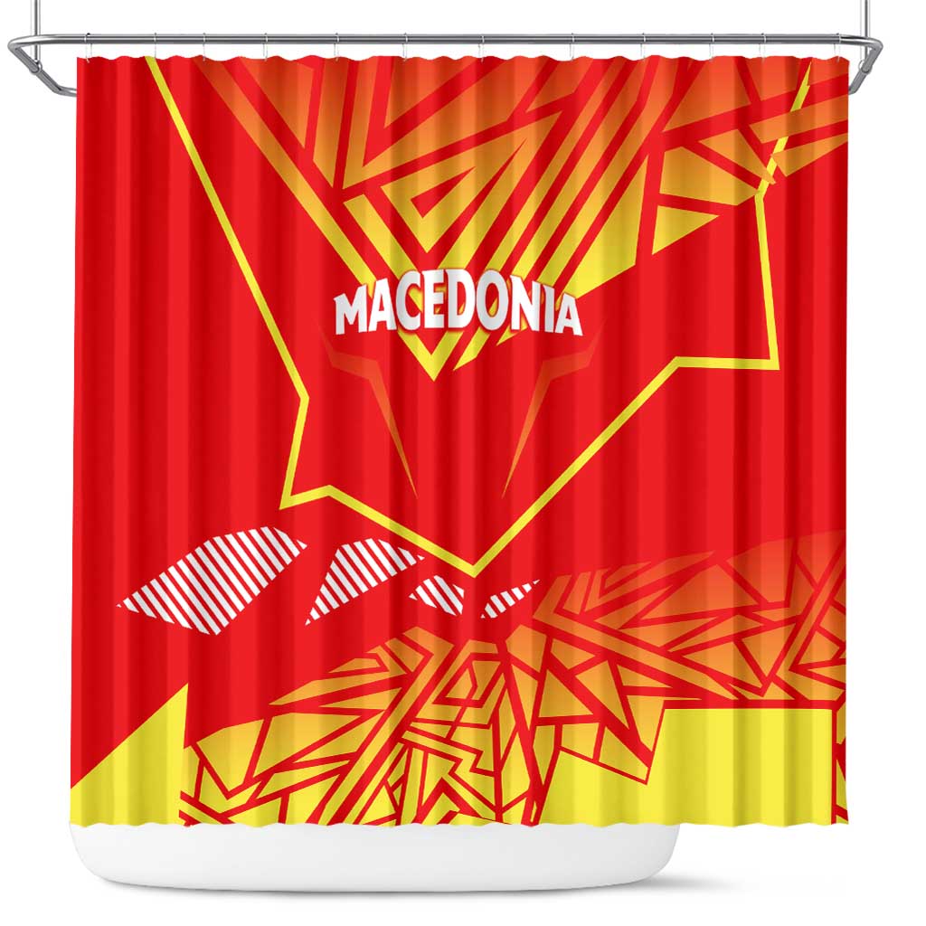 Forever Macedonia Shower Curtain Macedonian Flag 1992