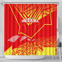 Forever Macedonia Shower Curtain Macedonian Flag 1992