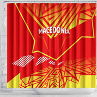 Forever Macedonia Shower Curtain Macedonian Flag 1992
