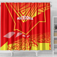 Forever Macedonia Shower Curtain Macedonian Flag 1992