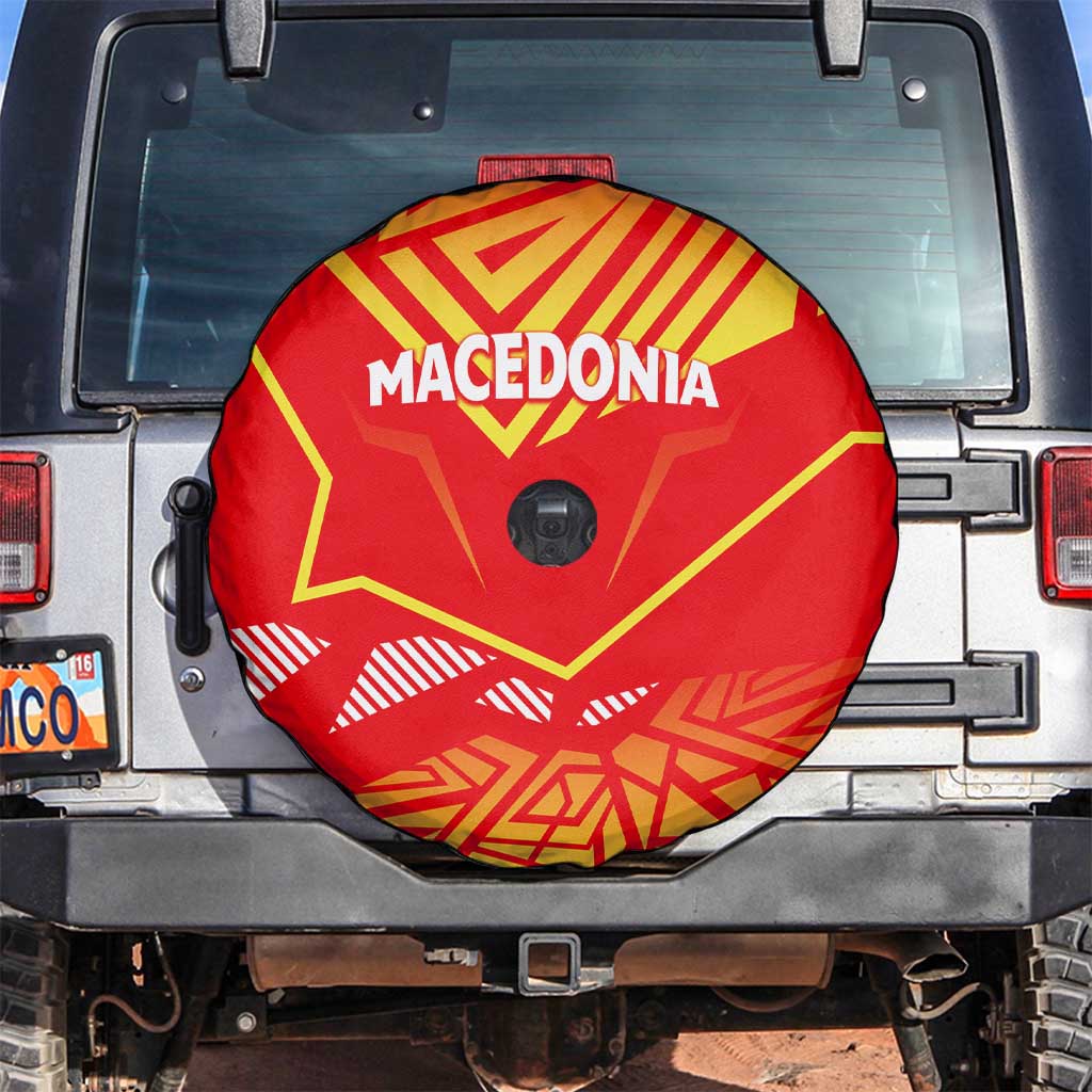 Forever Macedonia Spare Tire Cover Macedonian Flag 1992 - Wonder Print Shop