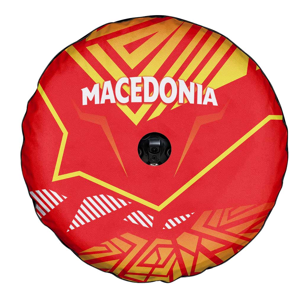 Forever Macedonia Spare Tire Cover Macedonian Flag 1992 - Wonder Print Shop