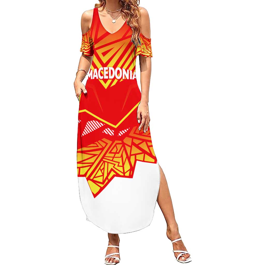 Forever Macedonia Summer Maxi Dress Macedonian Flag 1992 - Wonder Print Shop