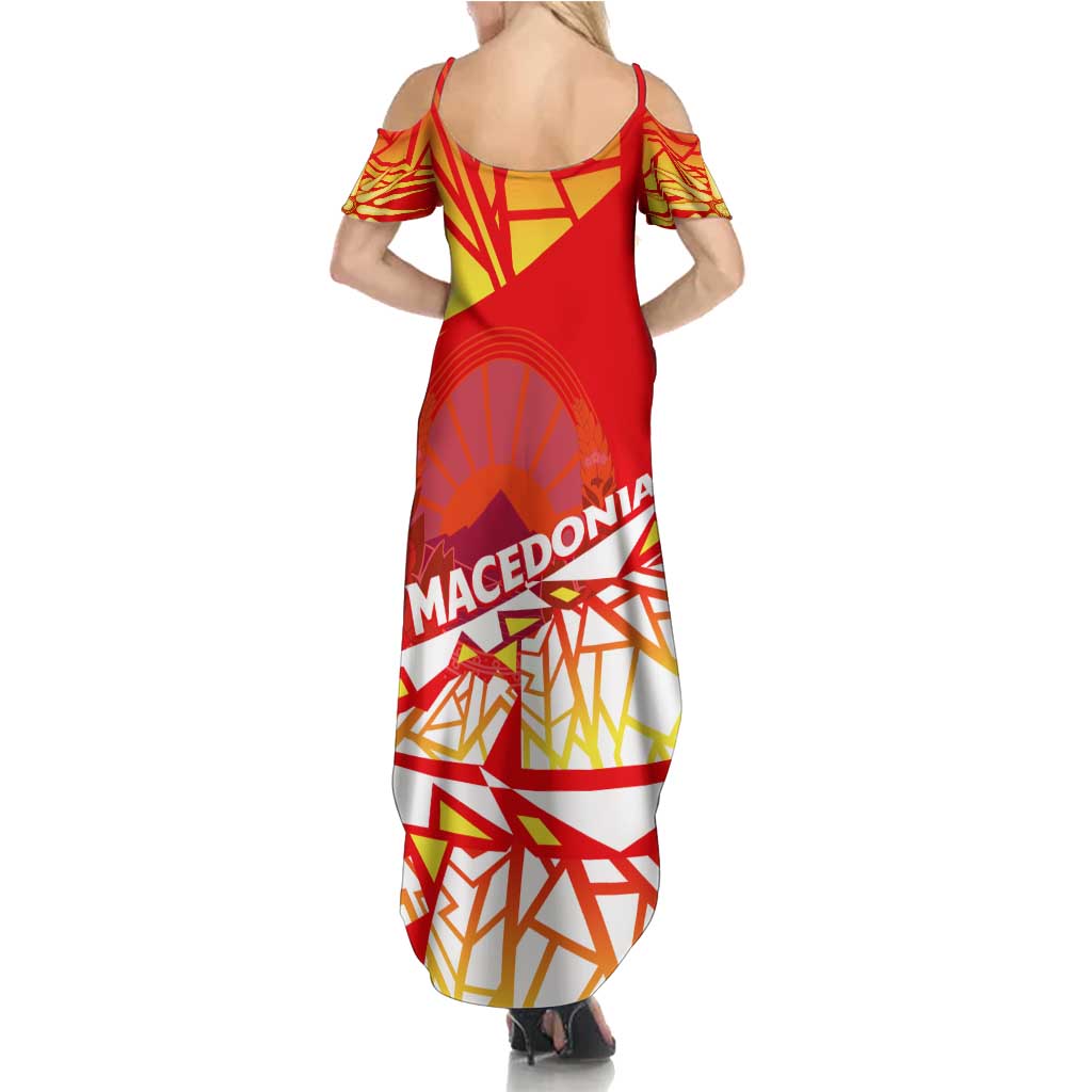 Forever Macedonia Summer Maxi Dress Macedonian Flag 1992 - Wonder Print Shop