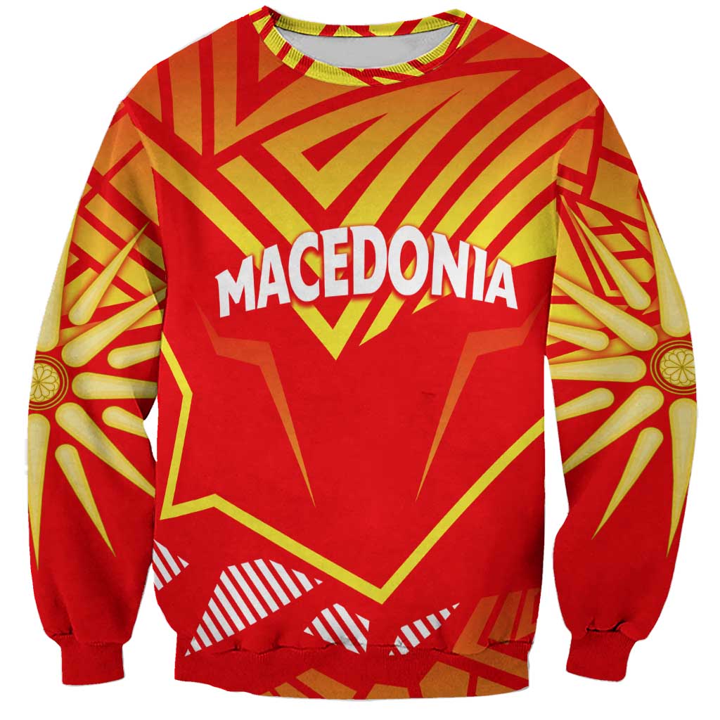 Forever Macedonia Sweatshirt Macedonian Flag 1992 - Wonder Print Shop