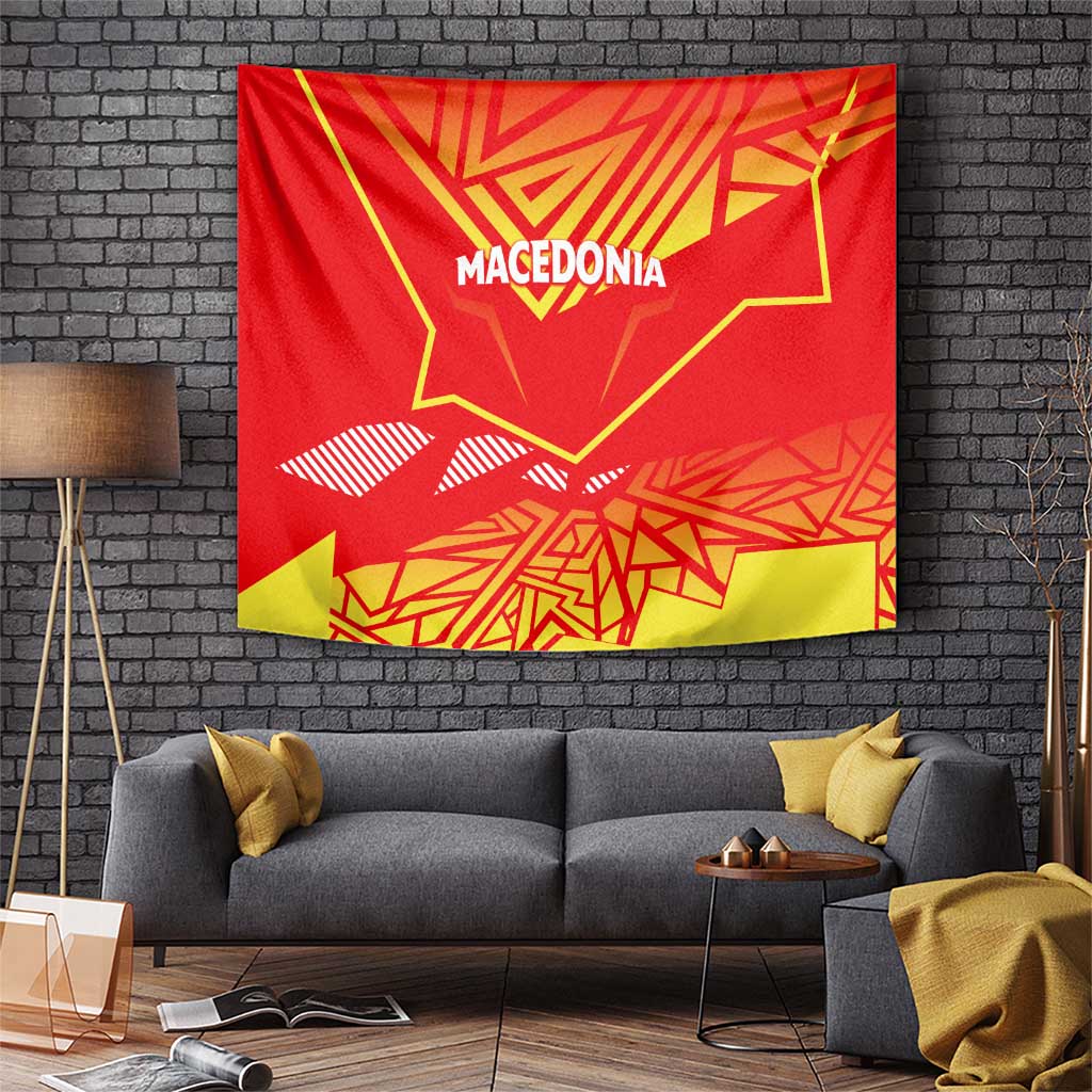 Forever Macedonia Tapestry Macedonian Flag 1992 - Wonder Print Shop