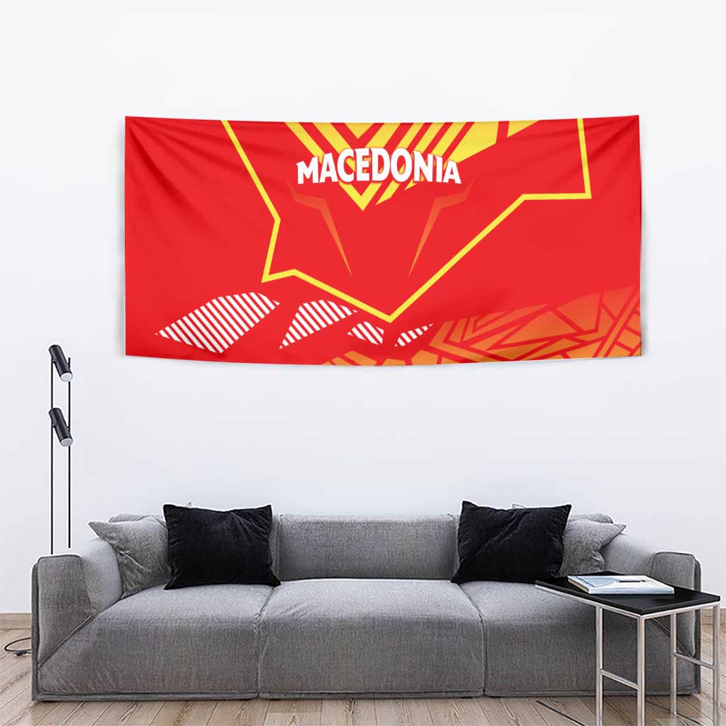 Forever Macedonia Tapestry Macedonian Flag 1992 - Wonder Print Shop