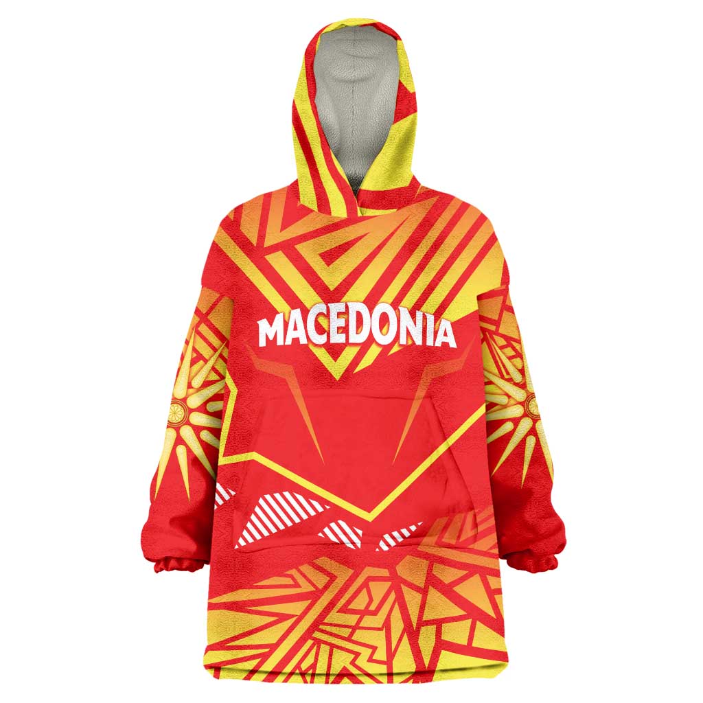 Forever Macedonia Wearable Blanket Hoodie Macedonian Flag 1992 - Wonder Print Shop