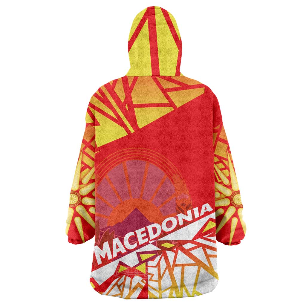 Forever Macedonia Wearable Blanket Hoodie Macedonian Flag 1992 - Wonder Print Shop
