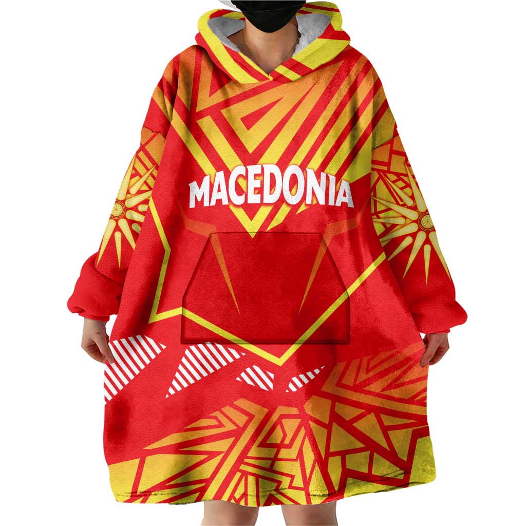 Forever Macedonia Wearable Blanket Hoodie Macedonian Flag 1992 - Wonder Print Shop