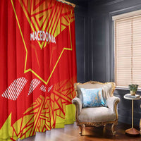Forever Macedonia Window Curtain Macedonian Flag 1992 - Wonder Print Shop