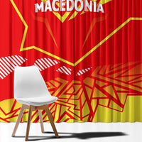 Forever Macedonia Window Curtain Macedonian Flag 1992 - Wonder Print Shop