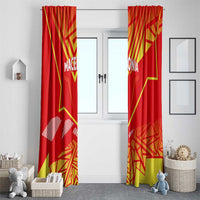 Forever Macedonia Window Curtain Macedonian Flag 1992 - Wonder Print Shop