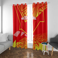 Forever Macedonia Window Curtain Macedonian Flag 1992 - Wonder Print Shop