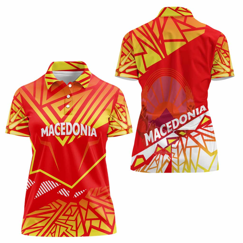 Forever Macedonia Women Polo Shirt Macedonian Flag 1992 - Wonder Print Shop