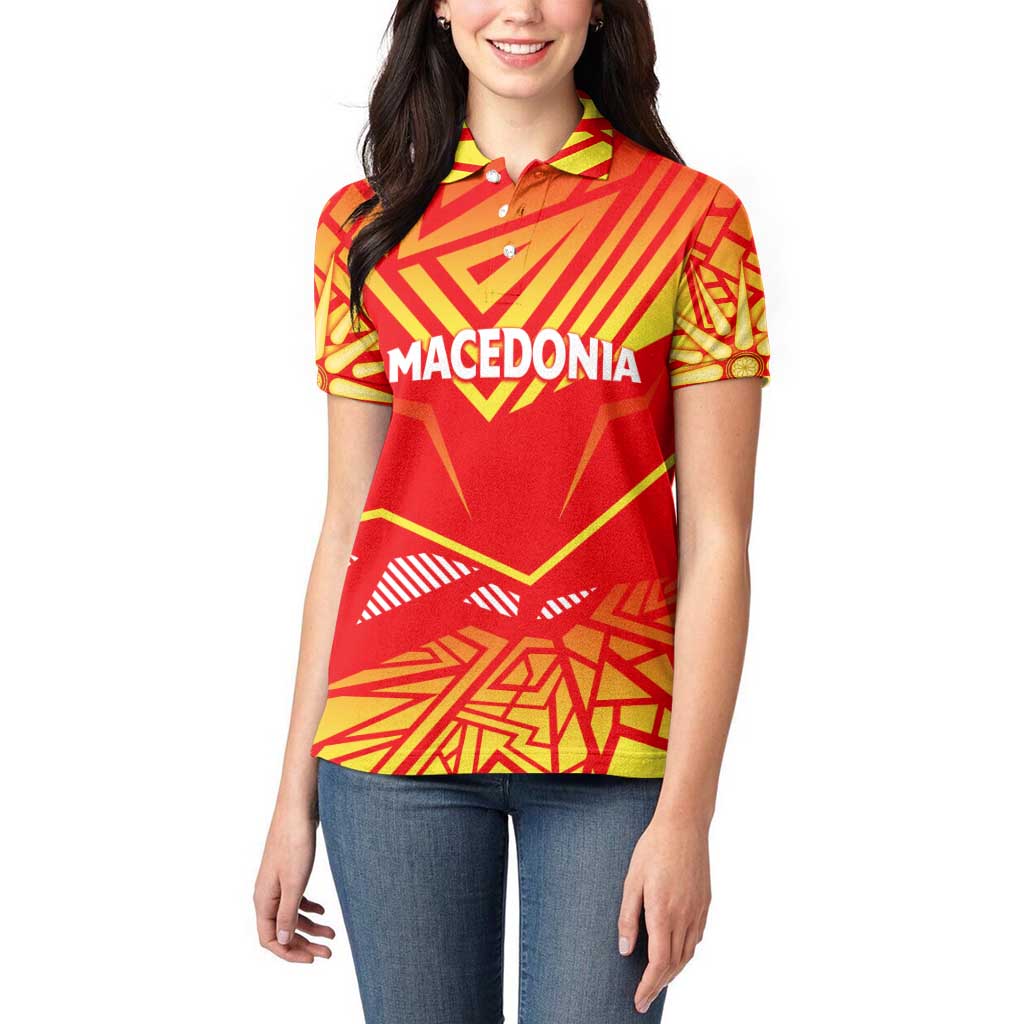 Forever Macedonia Women Polo Shirt Macedonian Flag 1992 - Wonder Print Shop