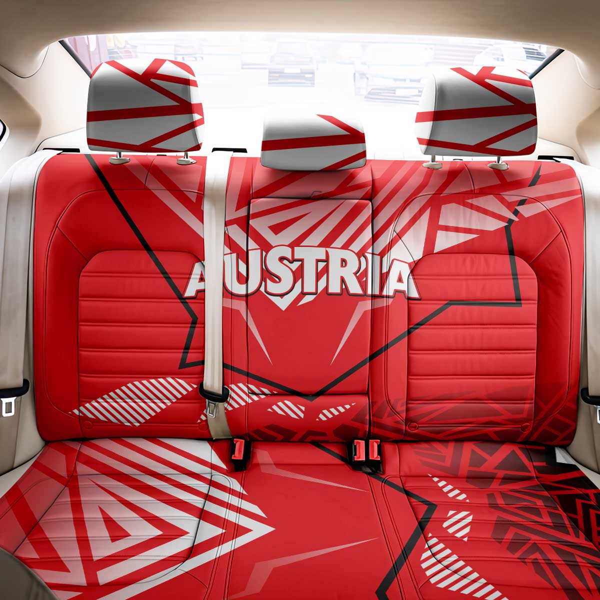 Forever Austria Back Car Seat Cover Osterreich Eagle - Wonder Print Shop