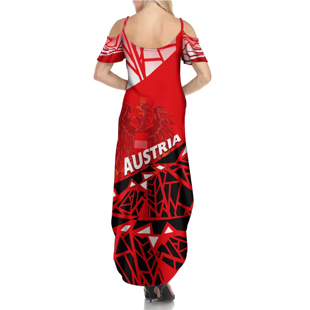 Forever Austria Family Matching Summer Maxi Dress and Hawaiian Shirt Osterreich Eagle - Wonder Print Shop