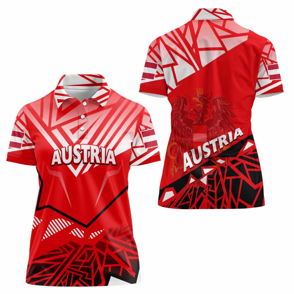 Forever Austria Women Polo Shirt Osterreich Eagle - Wonder Print Shop