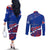 Forever Cuba Couples Matching Off The Shoulder Long Sleeve Dress and Long Sleeve Button Shirt Patria o Muerte, Venceremos