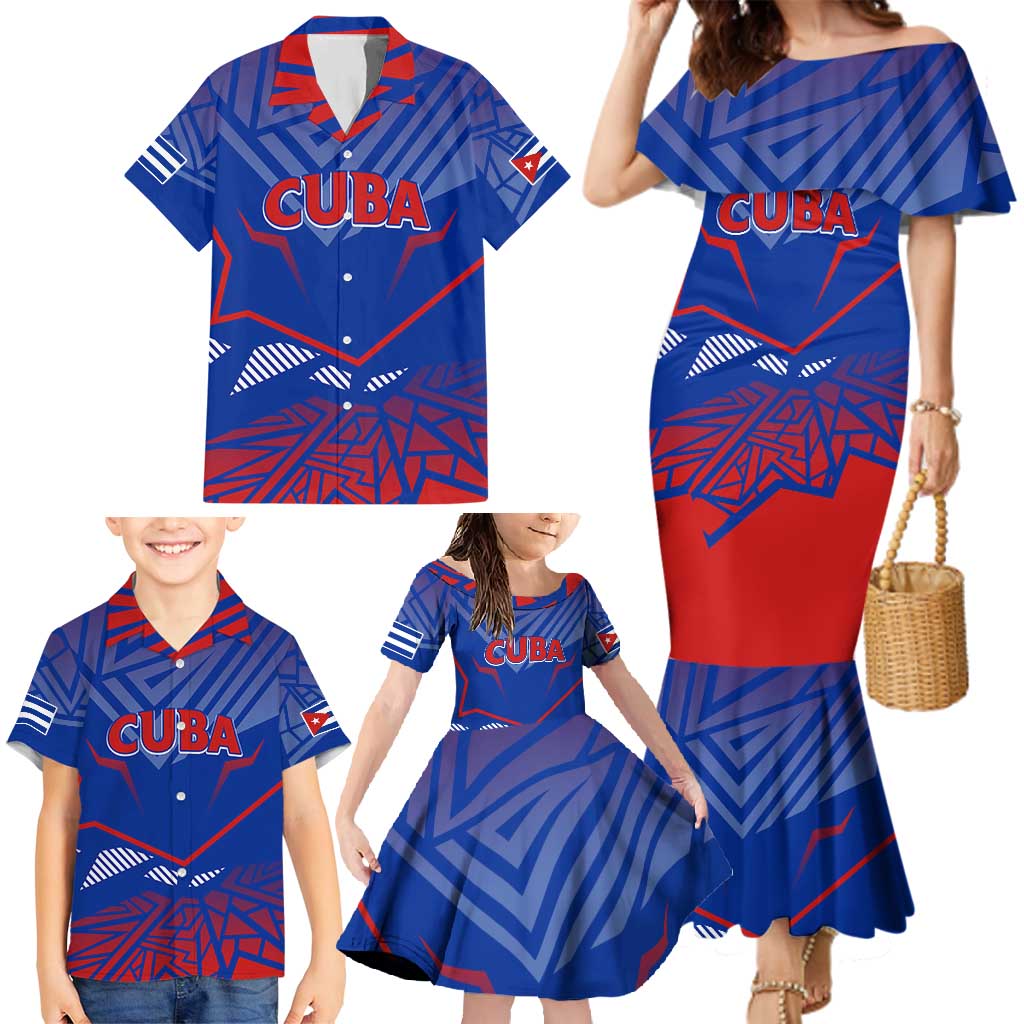 Forever Cuba Family Matching Mermaid Dress and Hawaiian Shirt Patria o Muerte, Venceremos - Wonder Print Shop