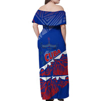 Forever Cuba Family Matching Off Shoulder Maxi Dress and Hawaiian Shirt Patria o Muerte, Venceremos - Wonder Print Shop