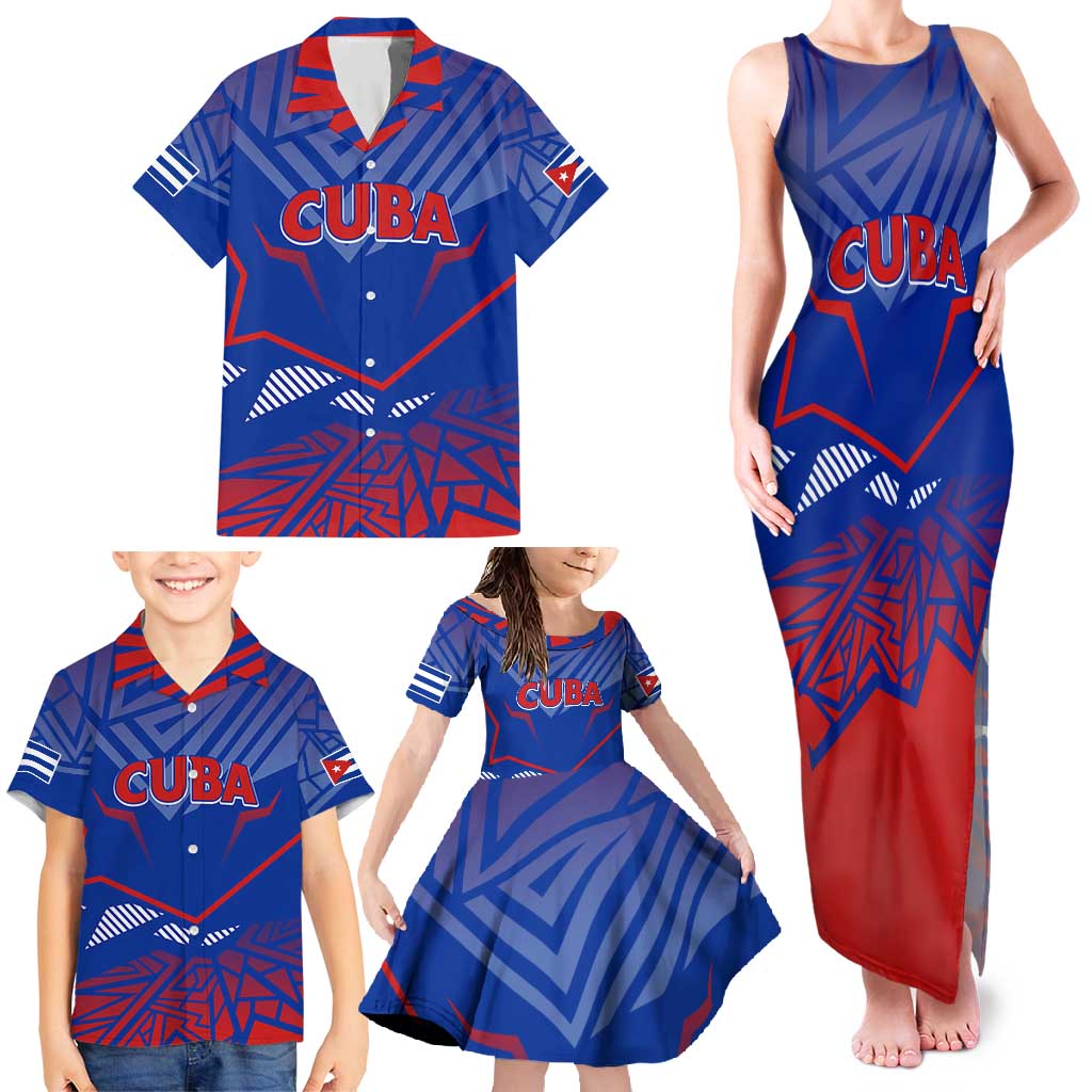 Forever Cuba Family Matching Tank Maxi Dress and Hawaiian Shirt Patria o Muerte, Venceremos - Wonder Print Shop