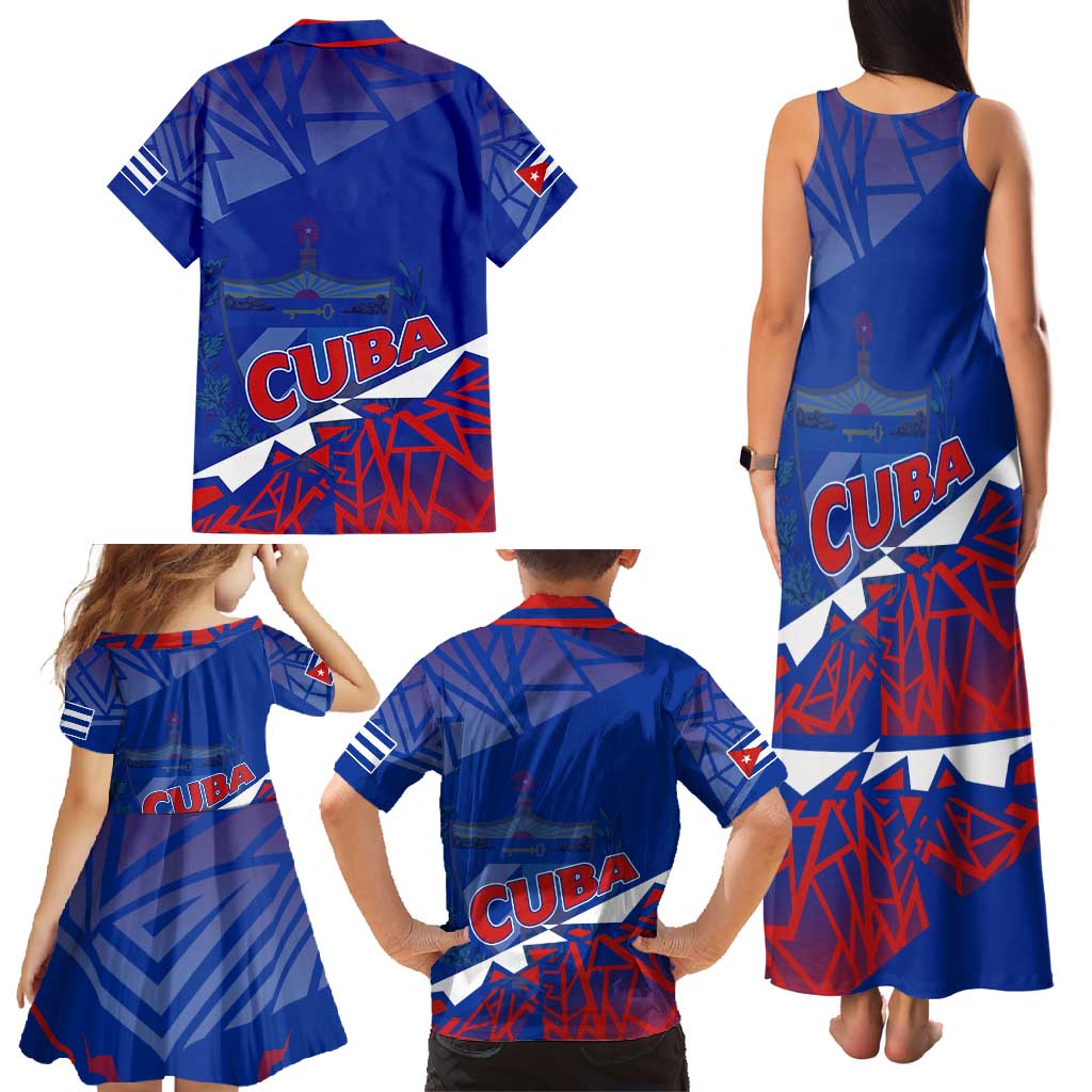 Forever Cuba Family Matching Tank Maxi Dress and Hawaiian Shirt Patria o Muerte, Venceremos - Wonder Print Shop