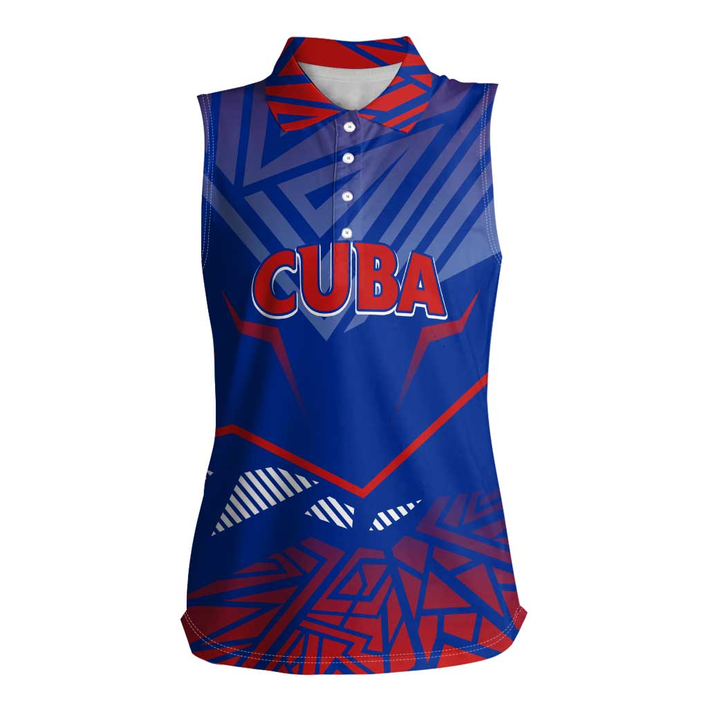 Forever Cuba Women Sleeveless Polo Shirt Patria o Muerte, Venceremos - Wonder Print Shop