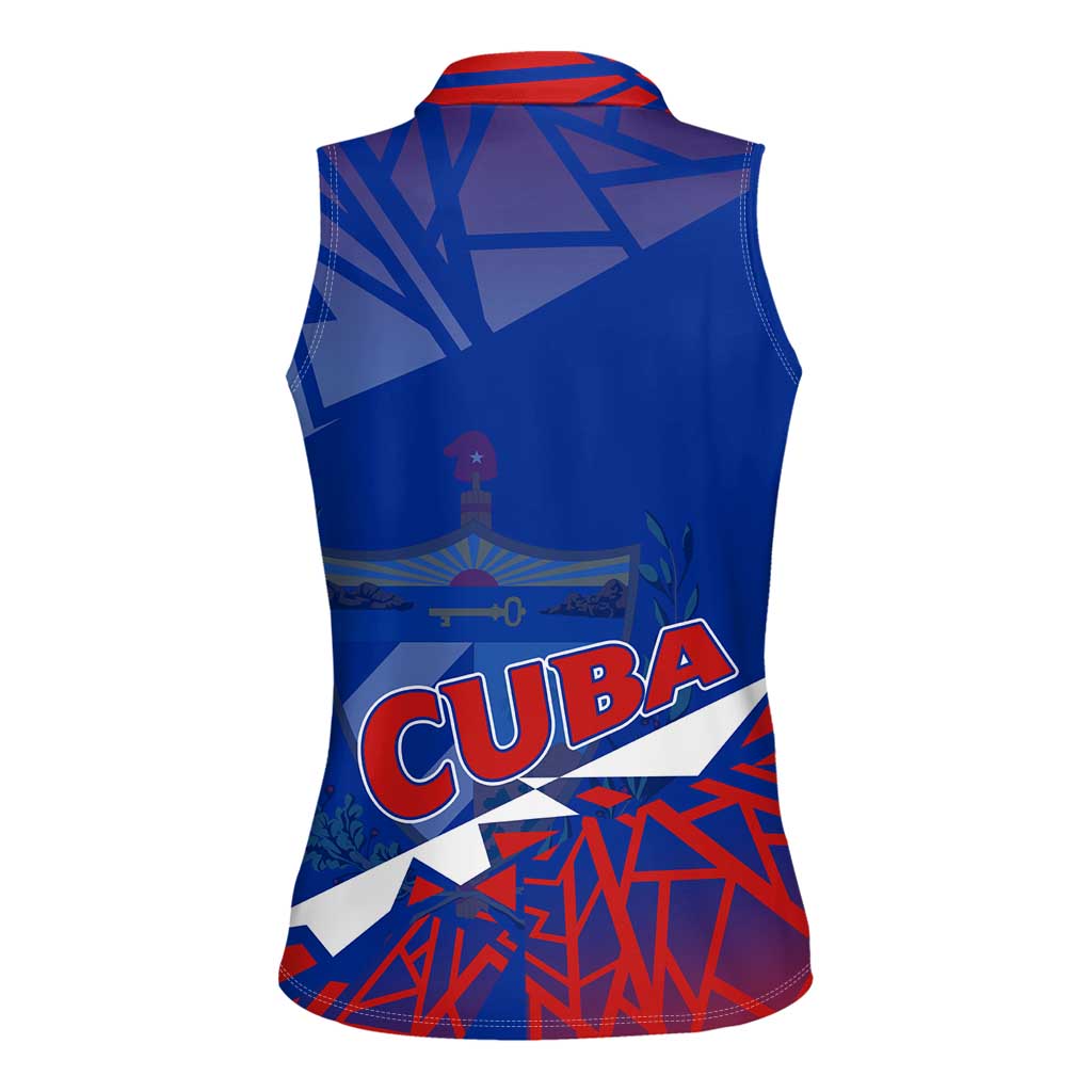 Forever Cuba Women Sleeveless Polo Shirt Patria o Muerte, Venceremos - Wonder Print Shop