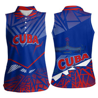 Forever Cuba Women Sleeveless Polo Shirt Patria o Muerte, Venceremos - Wonder Print Shop