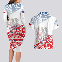 Forever Czech Republic Couples Matching Long Sleeve Bodycon Dress and Hawaiian Shirt Czechia Pravda Vitezi - Wonder Print Shop