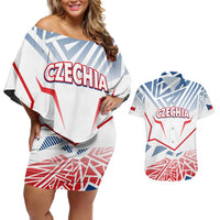 Forever Czech Republic Couples Matching Off Shoulder Short Dress and Hawaiian Shirt Czechia Pravda Vitezi - Wonder Print Shop