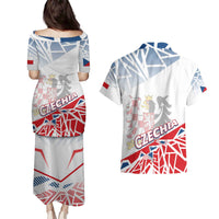 Forever Czech Republic Couples Matching Puletasi and Hawaiian Shirt Czechia Pravda Vitezi - Wonder Print Shop