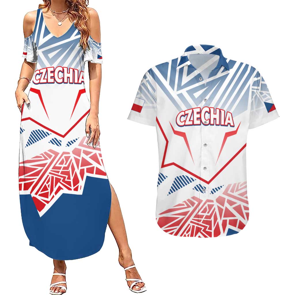 Forever Czech Republic Couples Matching Summer Maxi Dress and Hawaiian Shirt Czechia Pravda Vitezi - Wonder Print Shop