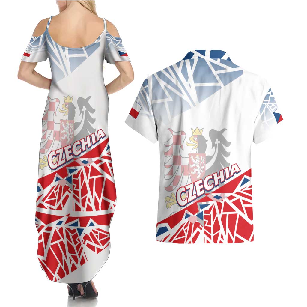 Forever Czech Republic Couples Matching Summer Maxi Dress and Hawaiian Shirt Czechia Pravda Vitezi - Wonder Print Shop