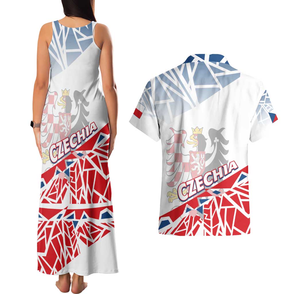 Forever Czech Republic Couples Matching Tank Maxi Dress and Hawaiian Shirt Czechia Pravda Vitezi - Wonder Print Shop